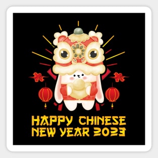 Good Luck Zodiac Happy Chinese New Year of the Rabbit 2023 Magnet